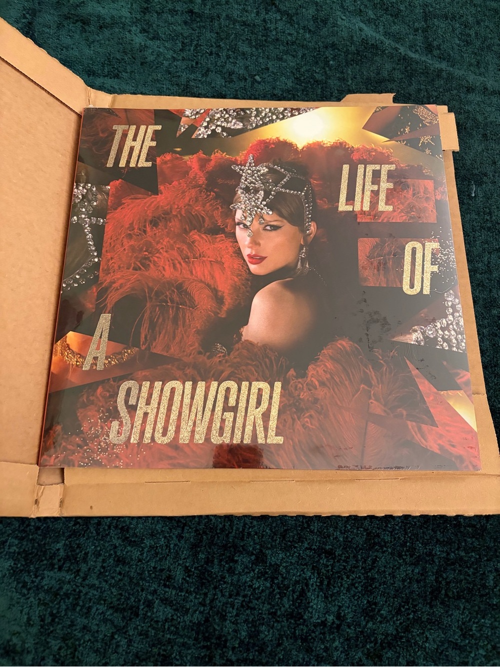 The Life of a Showgirl Vinyl - The Tiny Bubbles in Champagne Pearlescent edition
